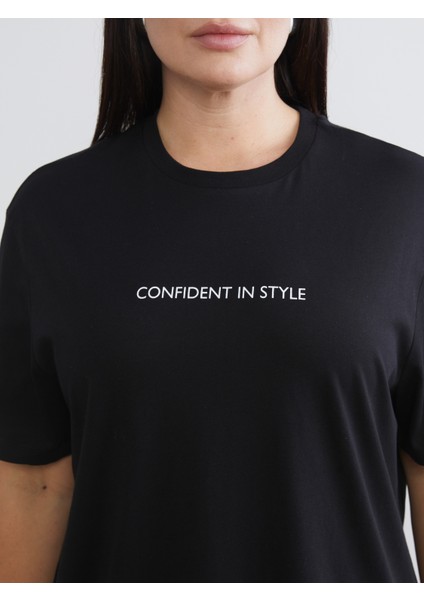 Büyük Beden Baskılı Kadın Tişört 2'li indirimleri