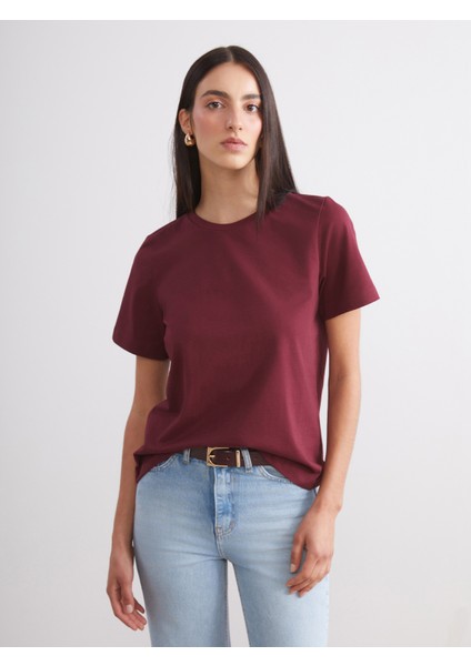 Bisiklet Yaka Kadın Tişört 2'li fırsatları