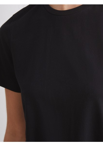 Bisiklet Yaka Kadın Tişört 2'li