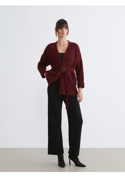 Beli Lastikli Kadın Triko Pantolon