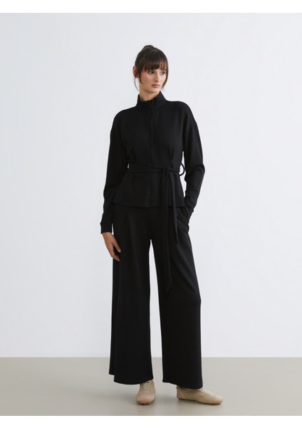 Loose Fit Geniş Paça Kadın Pantolon