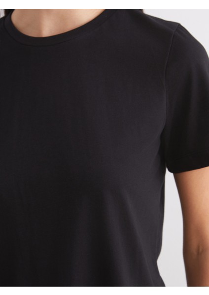 Bisiklet Yaka Kadın Tişört 2'li fırsatları