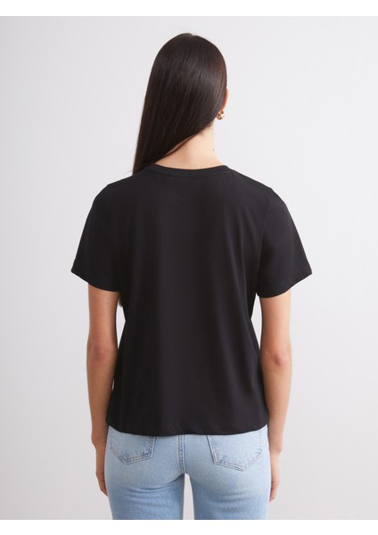 Bisiklet Yaka Kadın Tişört 2'li indirimleri