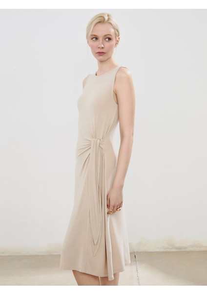 Bisiklet Yaka Büzgülü Elbise fırsatları