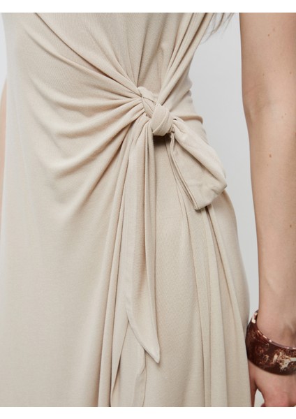 Bisiklet Yaka Büzgülü Elbise indirimleri