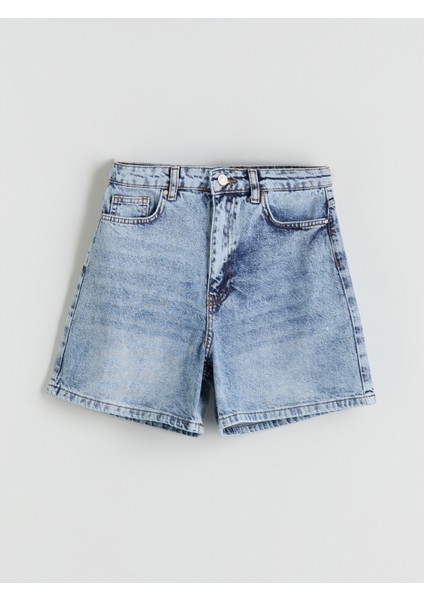 Loose Fit Kadın Jean Şort indirimleri