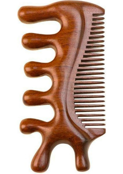 Sandal Ağacı Gua Sha, Masaj Aleti Yüz & El & Tüm Vücut & Saç Bakım No:2