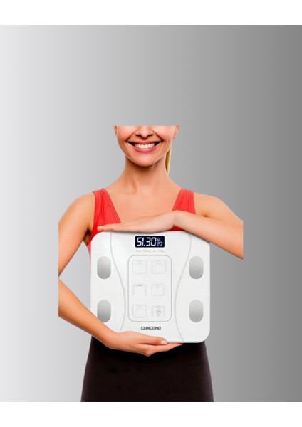 Drnds Bluetooth Akıllı Tartı – 8 Fonksiyonlu Dijital Baskül, 180 kg Kapasiteli fiyatları