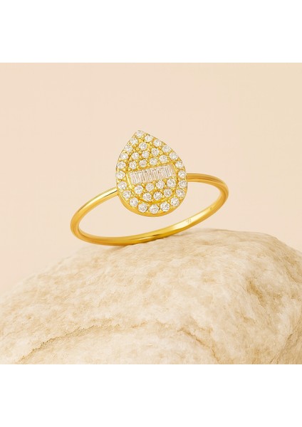 14 Ayar Altın Baget Yüzük, Minimalist Altın Alyans, Zarif Nişan Yüzüğü fırsatları