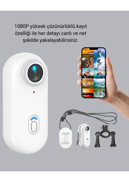 Drnds Kompakt 1080P Aksiyon Kamerası Suya Dalı Wifi ve 120° Geniş Açı modelleri