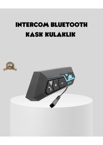 Drnds BT22 Kask Içi Bluetooth Kulaklık Hızlı Eşleşme ve Gürültü Önleyici Mikrofon