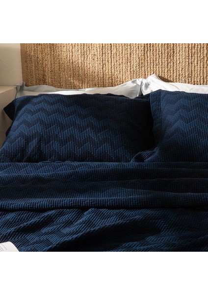 Ludas Yatak Örtüsü Seti 280X260 cm Marin Mavi fırsatları