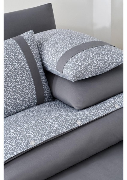 Pamuklu Çift Kişilik Nevresim Takımı Çiçekli