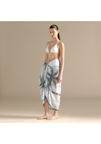 Riviera Pareo Ekru/mavi