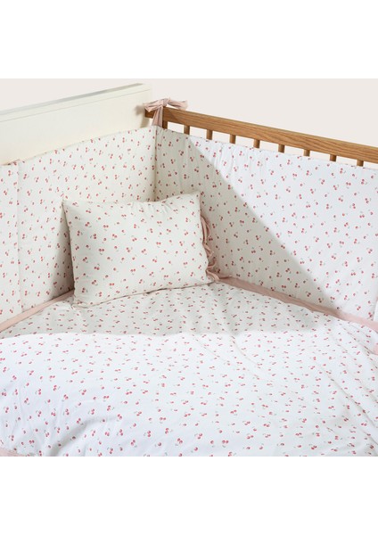 Cherry Boom Nevresim Takımı Vanilya/pembe indirimleri