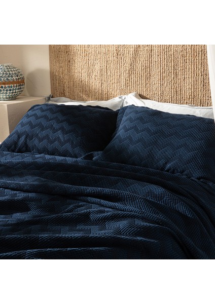 Ludas Yatak Örtüsü Seti 240X260 cm Marin Mavi fiyatları