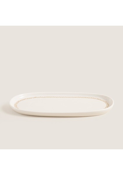 Spiga Oval Kayık Tabak 25 cm Natural modelleri