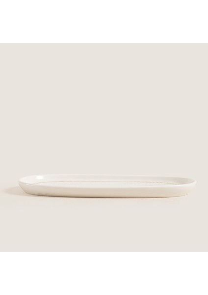 Spiga Oval Kayık Tabak 25 cm Natural fırsatları