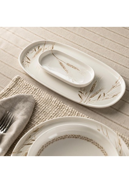 Spiga Oval Kayık Tabak 16 cm Natural fiyatları