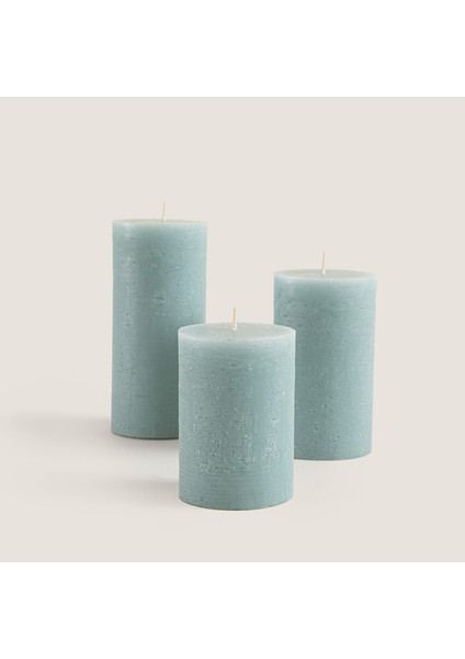 Glacier Sütun Mum 7X10CM Duman Yeşil Duman Yeşili modelleri