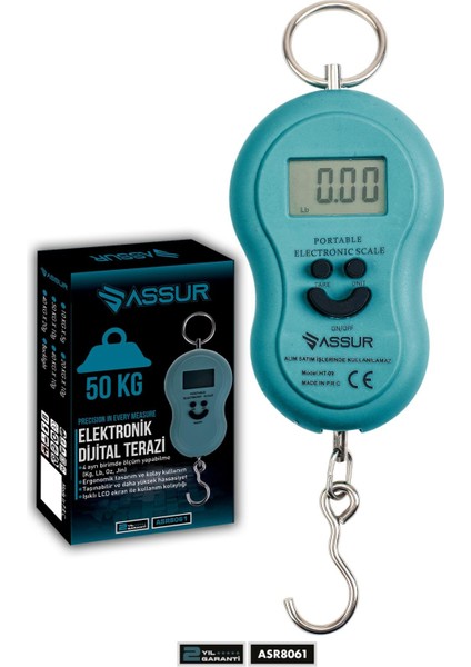 Dijital El Terazisi 4 Ayrı Birim Hassas 50 kg Kantar Terazi