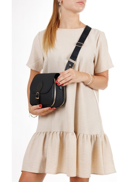 Kadın Uzun Askılı Çapraz Omuz Çantası NEW357 - Siyah fırsatları