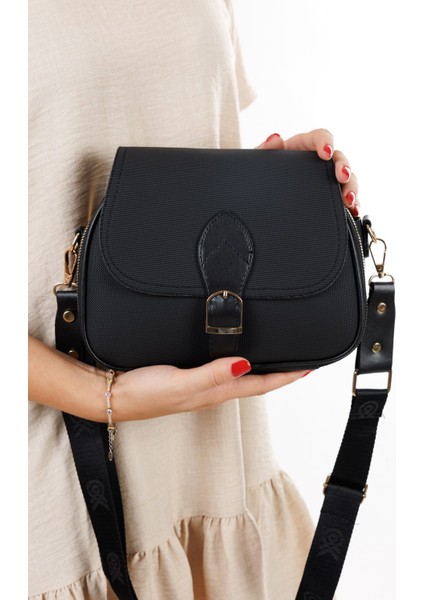 Kadın Uzun Askılı Çapraz Omuz Çantası NEW357 - Siyah indirimleri