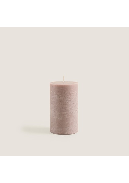 Glacier Sütun Mum 7X12 Gül Rose