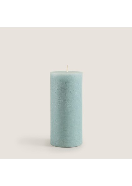 Glacier Sütun Mum 7X14 Duman Yeşil Duman Yeşili