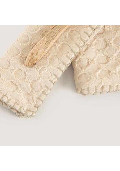 Destını Mutfak Havlusu ve Çatal Kaşık Seti Natural fırsatları