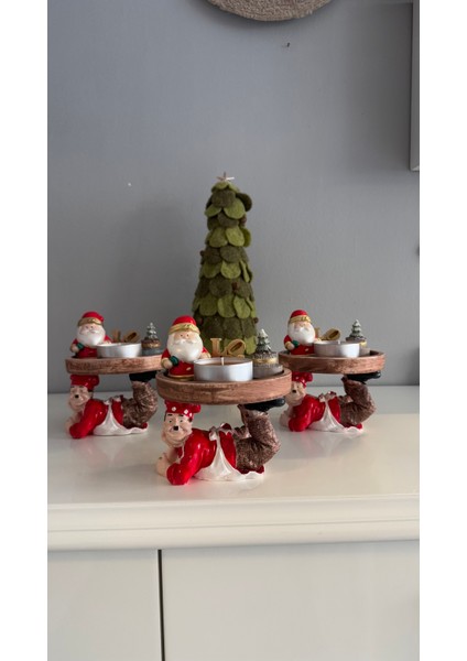 Yılbaşı Temalı Sevimli Aşçı Mumluk modelleri