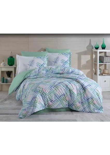Hobby Çift Kişilik Ranforce Nevresim Takımı Irma Aqua