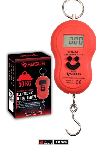 Dijital El Terazisi 4 Ayrı Birim Hassas 50 kg Kantar Terazi