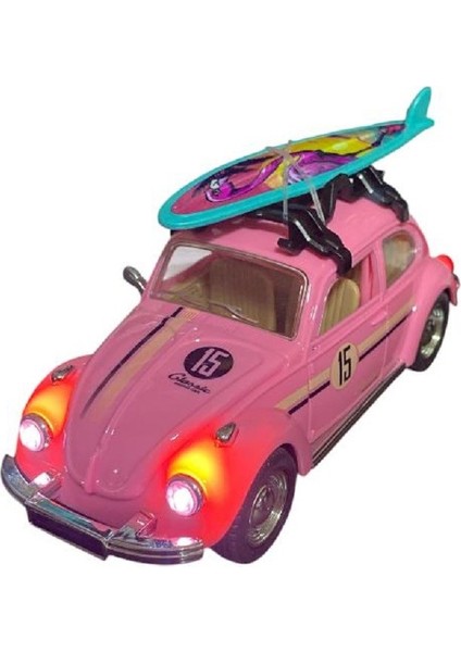 18 cm Sesli Işıklı Çek Bırak Woswos Araba 9224