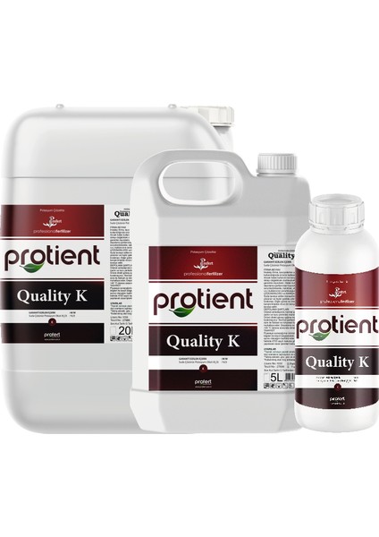 Protıent Qualıty K – %25 Potasyum (K₂o) – Meyve Renklenmesini ve Kalitesini Artıran Sıvı Gübre | 10 Litre | Profesyonel Tarım Için Kalite Artırıcı