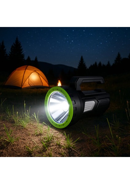3 In 1 Şarjlı Süper Parlak Kamp Spot Lambası – MX-9006