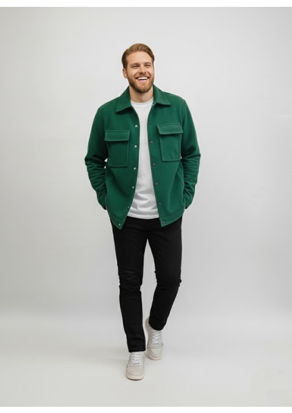 Erkek Mevsimlik Spor Kesim Mont Çıtçıtlı Ceket Polar Erkek Gömlek fırsatları