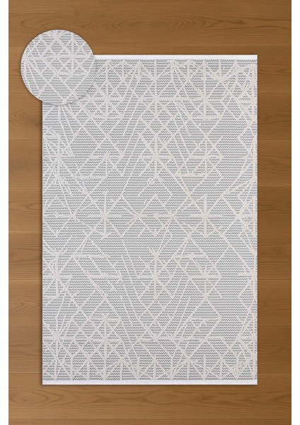 Veranda Elin Gri Bej Geometik Desenli Halı fırsatları