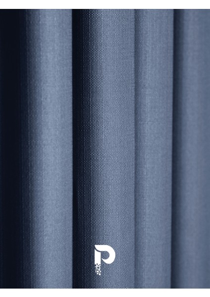 1/2 Pileli Keten Dokulu Indigo Modern Fon Perde – Ütü Gerektirmez fiyatları