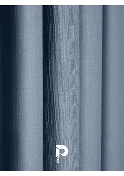 1/2 Pileli Keten Dokulu Koyu Indigo Modern Fon Perde – Ütü Gerektirmez fiyatları