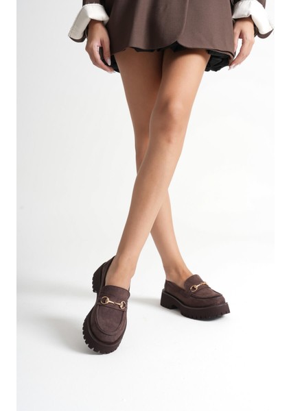 Lara Toka Detaylı Acı Kahve Süet Günlük Loafer Ayakkabı fiyatları