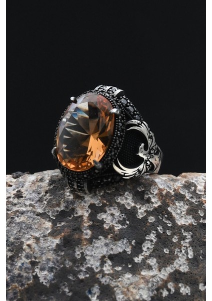 Zultanit Taşlı Anka Kuşu Figürlü 925 Ayar Gümüş Erkek Yüzük 902353 fiyatları