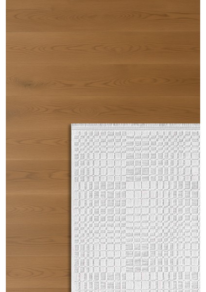 Seren Zani Gri Bej Geometik Desenli Halı modelleri