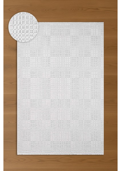 Seren Zani Gri Bej Geometik Desenli Halı fırsatları