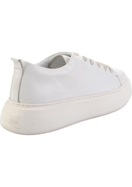 Beyaz Hakiki Deri Erkek Sneaker E01011032503 modelleri