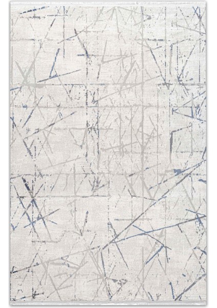 Seren Firi Mavi Gri Modern Salon ve Oturma Odası Halısı