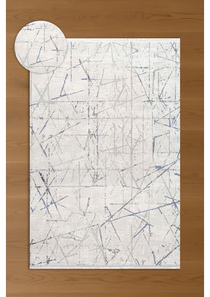 Seren Firi Mavi Gri Modern Salon ve Oturma Odası Halısı fırsatları