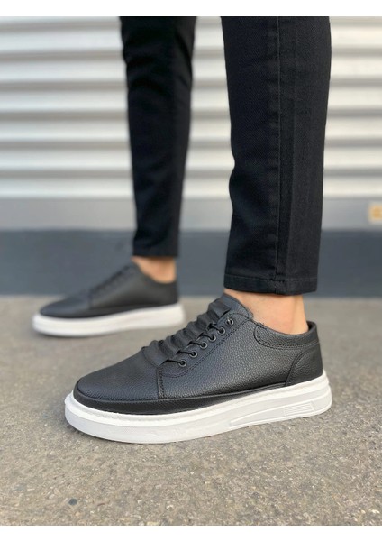 JY0535 Prime Bağcıklı Cilt Erkek Günlük Sneaker Ayakkabı Cbt - Siyah fiyatları