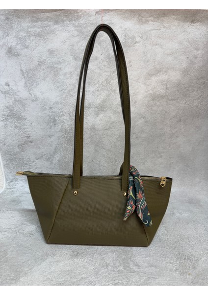 Sabit Omuz Askılı Fular Hediyeli Suni Deri Kadın Çanta