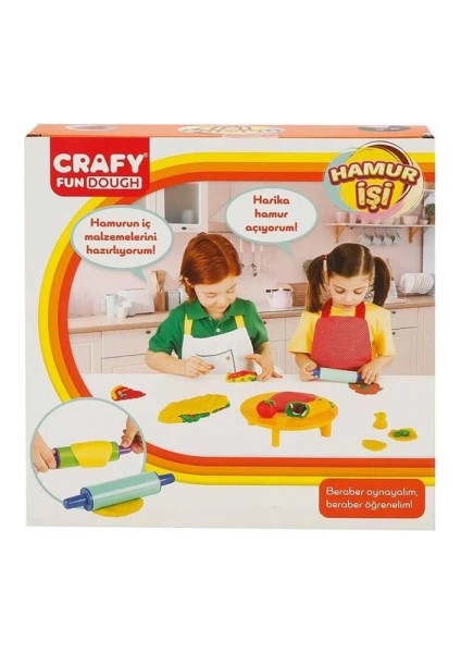 Crafy Hamur Işi Oyun Hamuru Seti 200 G 6 Parça fiyatları